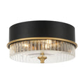 Minka-Lavery 1905-876 Legacy Brass Stamford 15'' 3-light Flush Mount Image 1