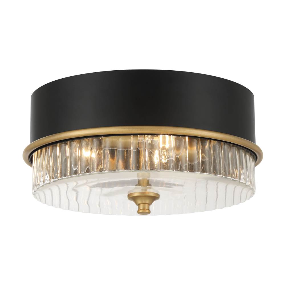Minka-Lavery 1905-876 Legacy Brass Stamford 15'' 3-light Flush Mount Image 1