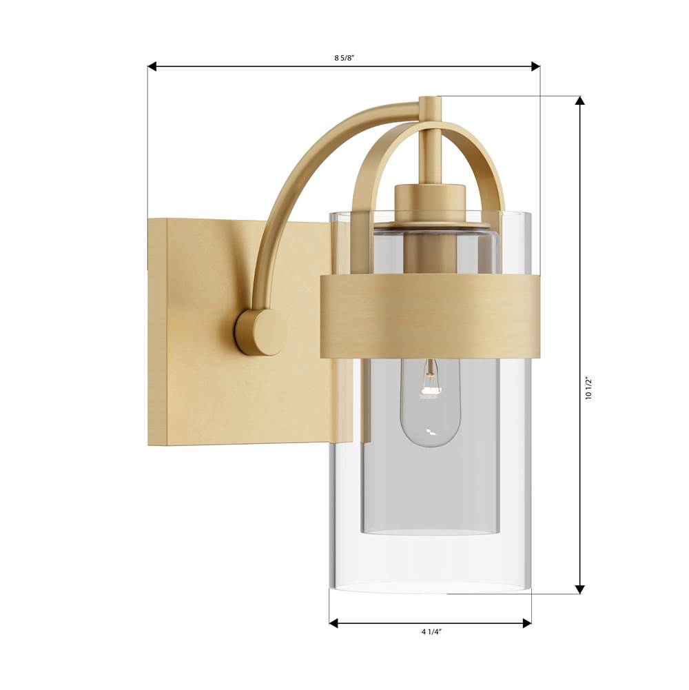 Minka-Lavery 1911-732 Legacy Brass Ravik 10.5'' High 1-light Bath Sconce Image 2