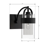 Minka-Lavery 1911-899 Dark Matte Black Ravik 10.5'' High 1-light Bath Sconce Image 2
