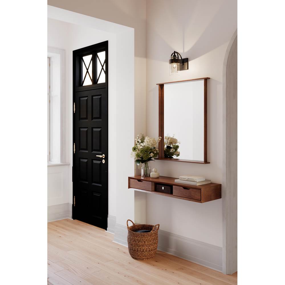 Minka-Lavery 1911-899 Dark Matte Black Ravik 10.5'' High 1-light Bath Sconce Image 4