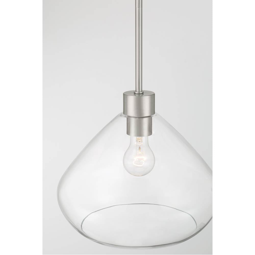 Minka-Lavery 19414-84 Brushed Nickel Elaris 12.5'' 1-light Pendant Image 6