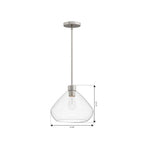 Minka-Lavery 19414-84 Brushed Nickel Elaris 12.5'' 1-light Pendant Image 2