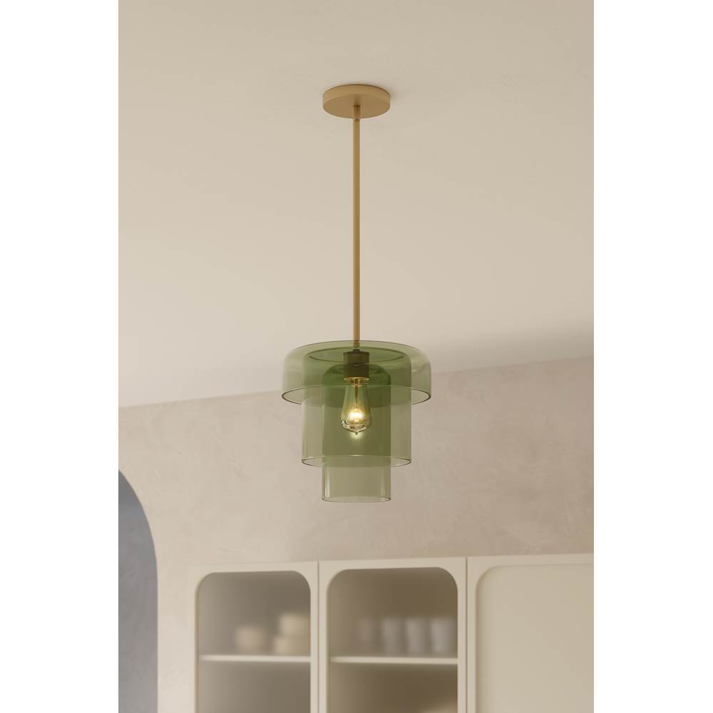 Minka-Lavery 19615-732 Legacy Brass Velique 11'' 1-light Pendant Image 3