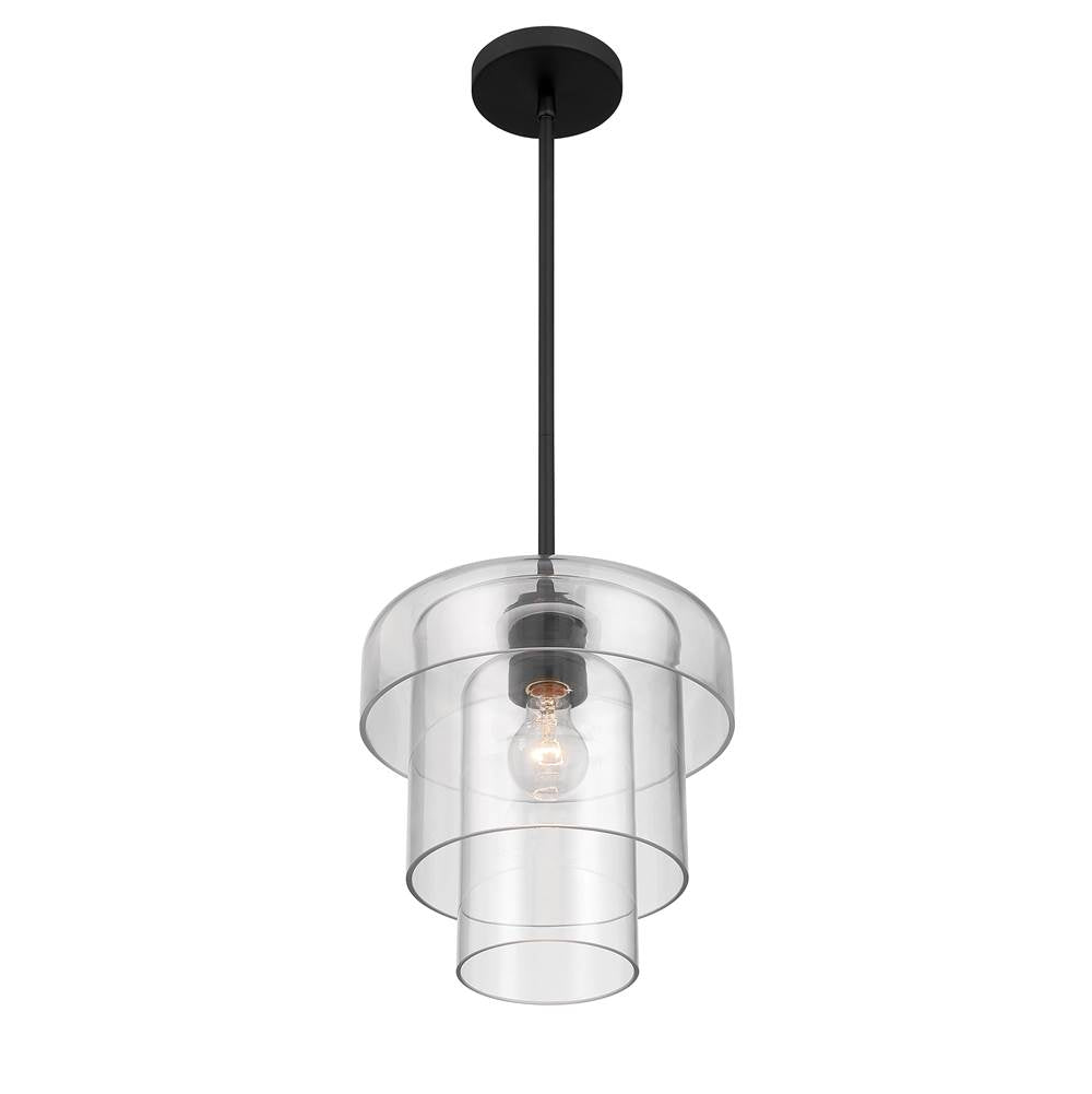Minka-Lavery 19615-899 Dark Matte Black Velique 11'' 1-light Pendant Image 7