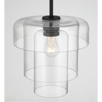 Minka-Lavery 19615-899 Dark Matte Black Velique 11'' 1-light Pendant Image 6