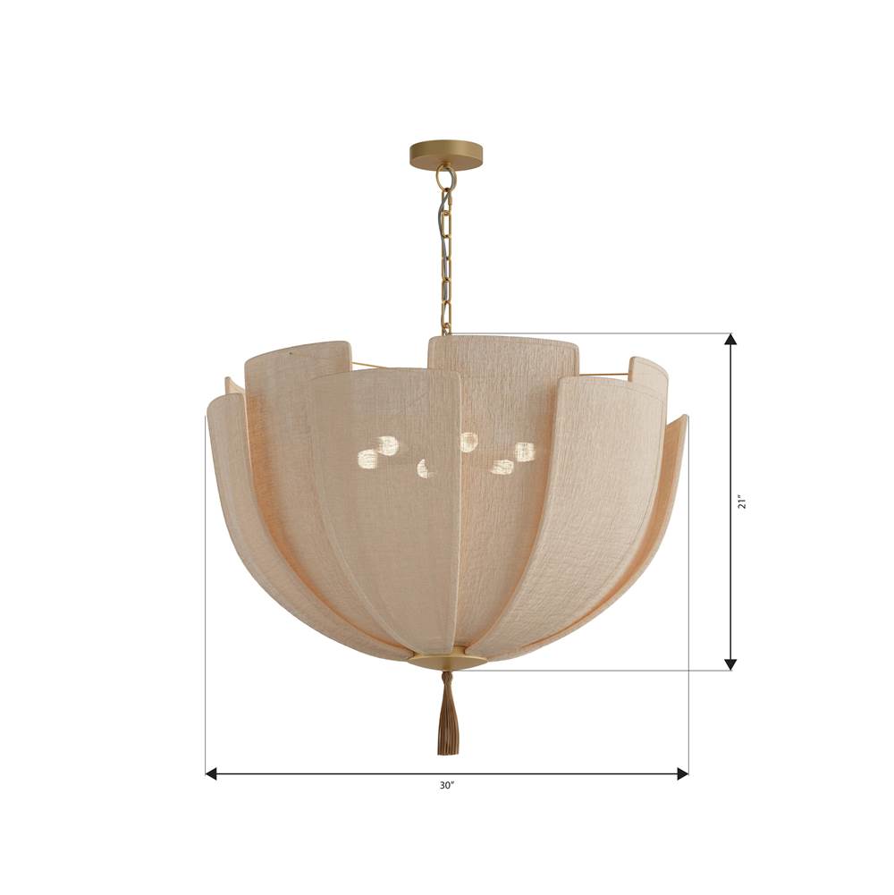 Minka-Lavery 19875-732 Legacy Brass Celestine 30'' 3-light Pendant Image 2