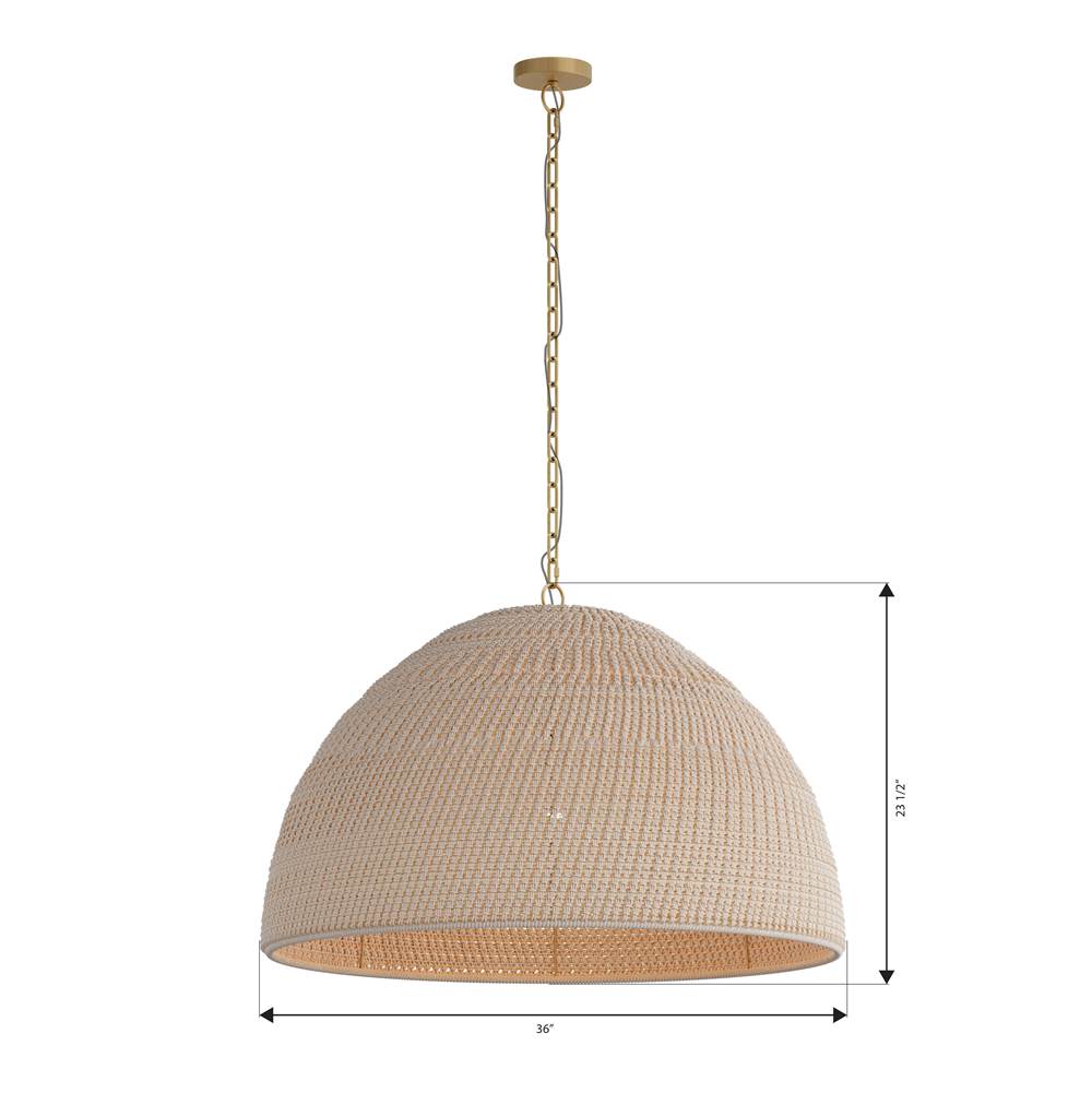 Minka-Lavery 19895-732 Legacy Brass Fernwood 36'' 1-light Pendant Image 2