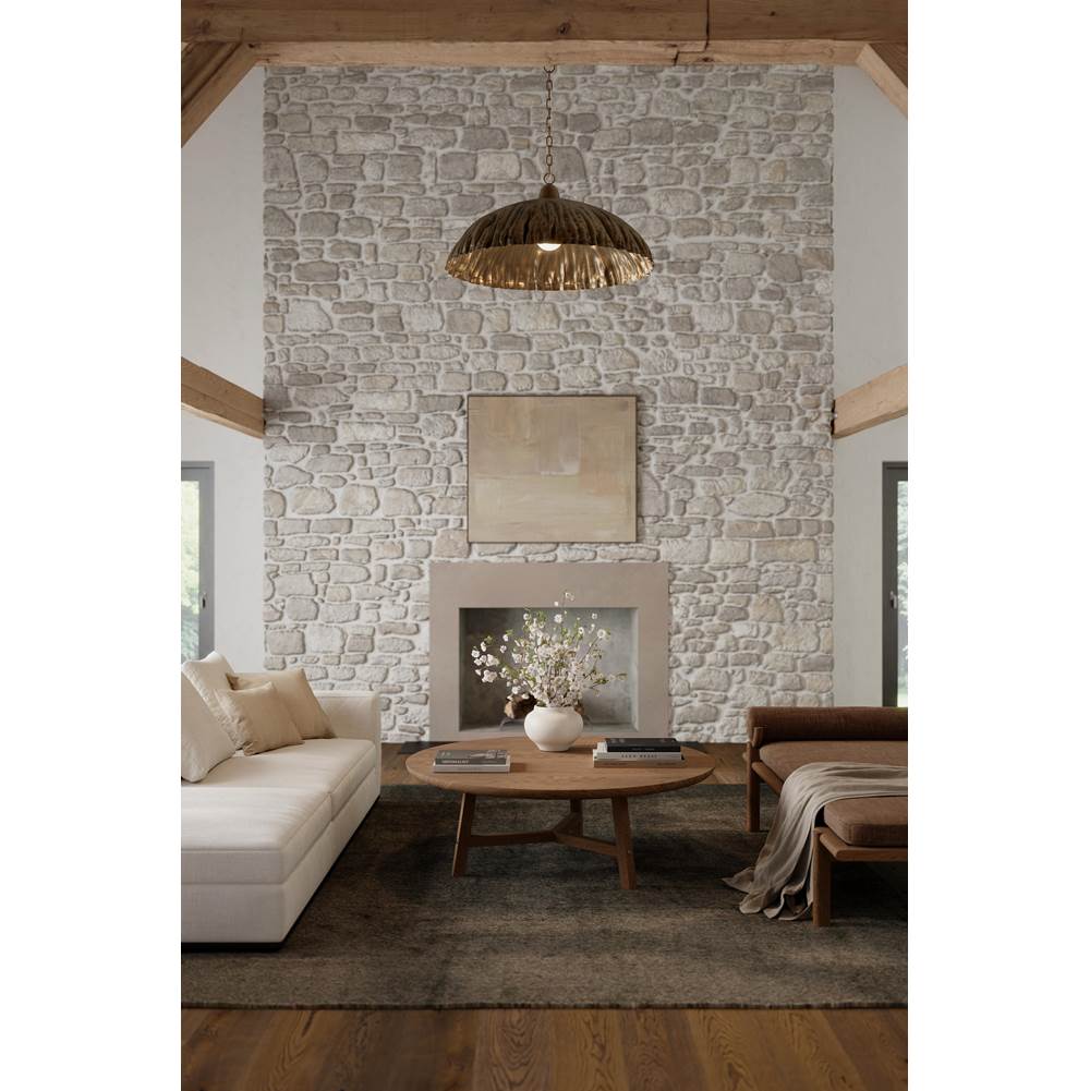 Minka-Lavery 19915-789 Antique Brass Zinnia 36'' 1-light Pendant Image 4