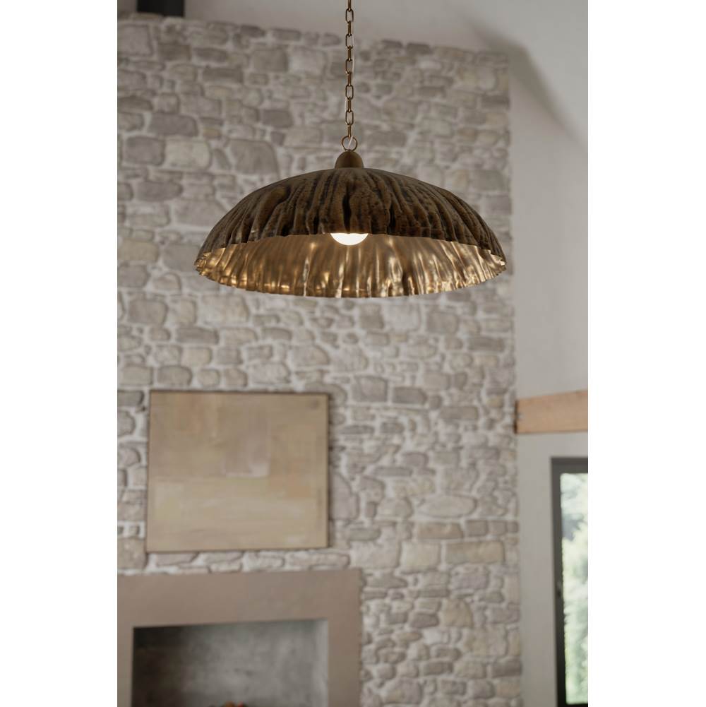 Minka-Lavery 19915-789 Antique Brass Zinnia 36'' 1-light Pendant Image 3