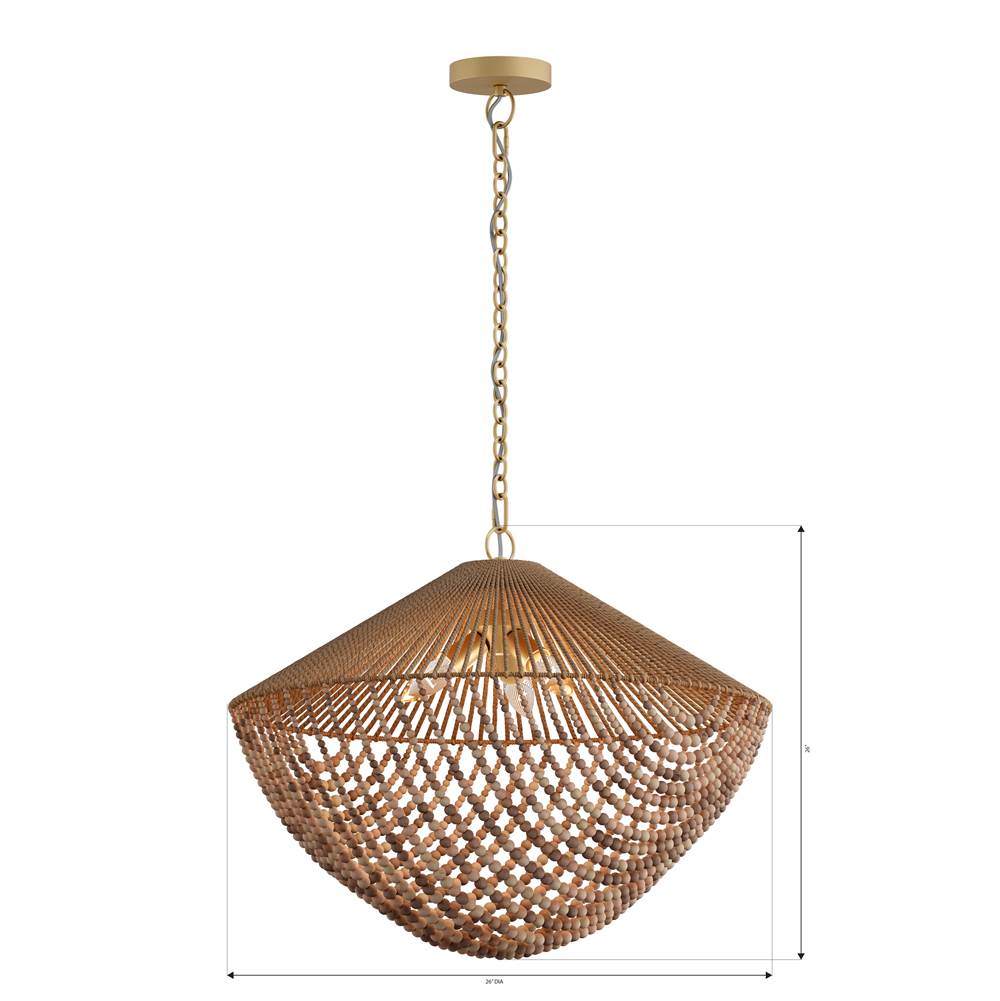 Minka-Lavery 19946-732 Legacy Brass Virella 26'' 3-light Pendant Image 2