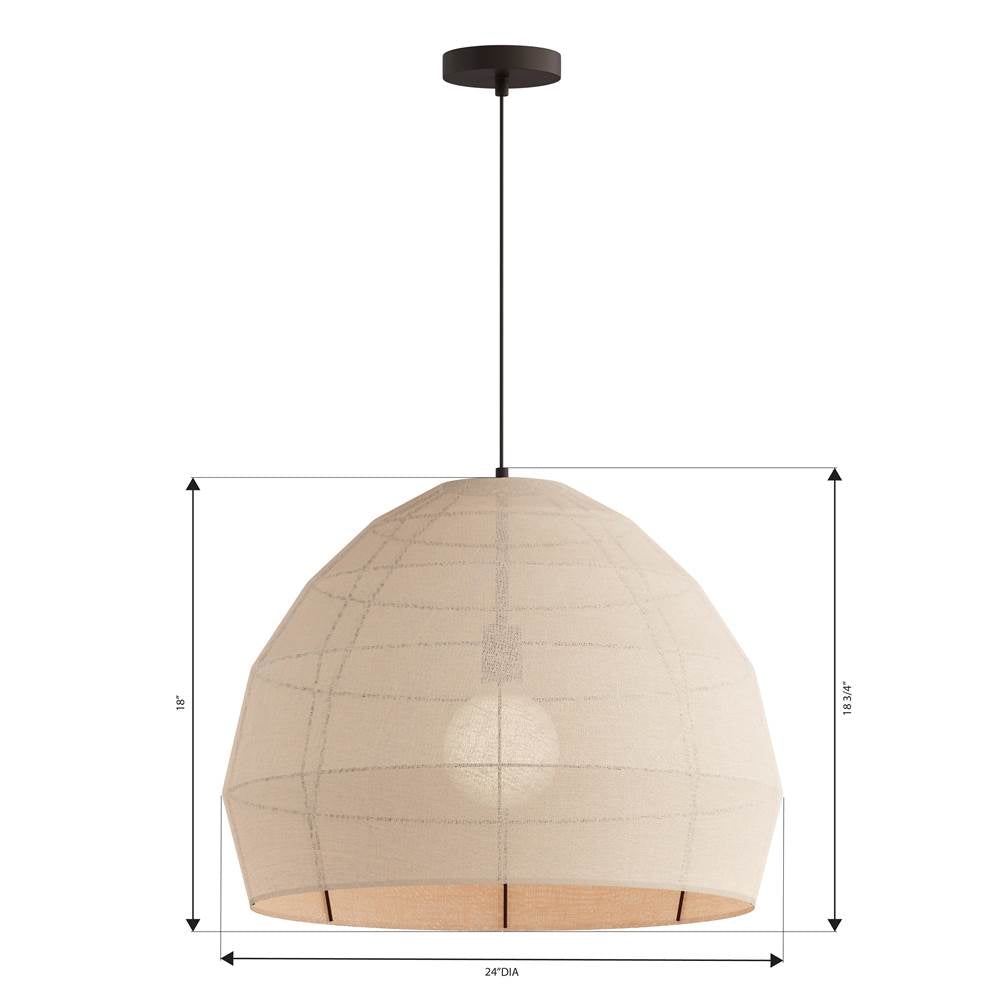 Minka-Lavery 19955-860 Dark Bronze Lunel 24'' 1-light Pendant Image 2