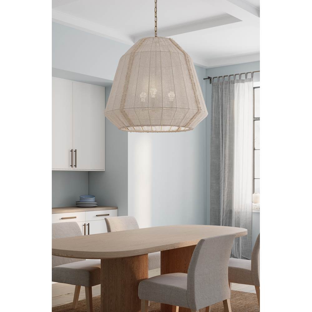 Minka-Lavery 19976-732 Legacy Brass Velune 36'' 3-light Pendant Image 3