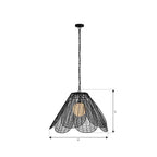 Minka-Lavery 19986-899 Dark Matte Black Sylari 30'' 1-light Pendant Image 2
