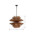 Minka-Lavery 19996-860 Dark Bronze Mireth 30'' 6-light Pendant Image 2