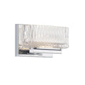 Minka-Lavery Sparren 1-light Chrome Led Bath Vanity With Clear Pressed Glass Shade
