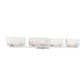 Minka-Lavery Sparren 4-light Chrome Led Bath Vanity With Clear Pressed Glass Shades