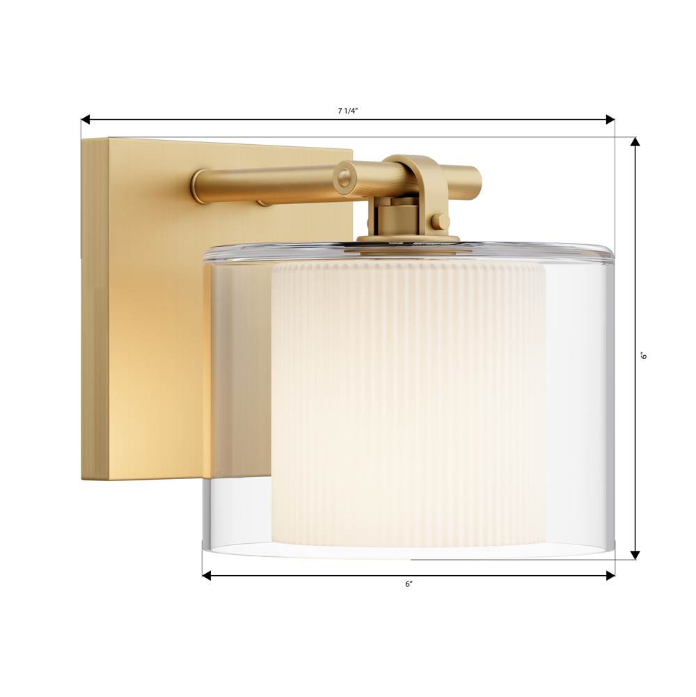 Minka-Lavery 2061-732 Legacy Brass Seville 6'' High 1-light Bath Sconce Image 2