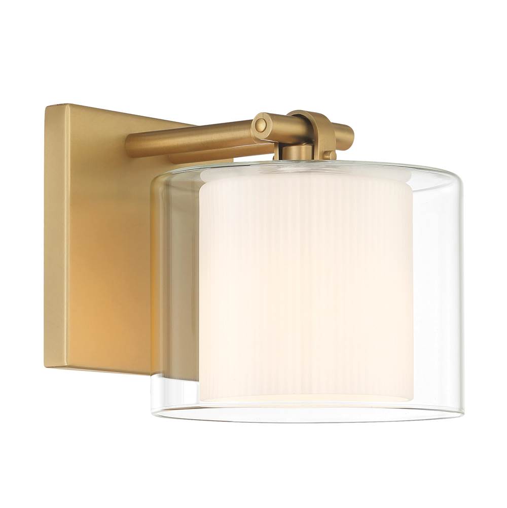 Minka-Lavery 2061-732 Legacy Brass Seville 6'' High 1-light Bath Sconce Image 1