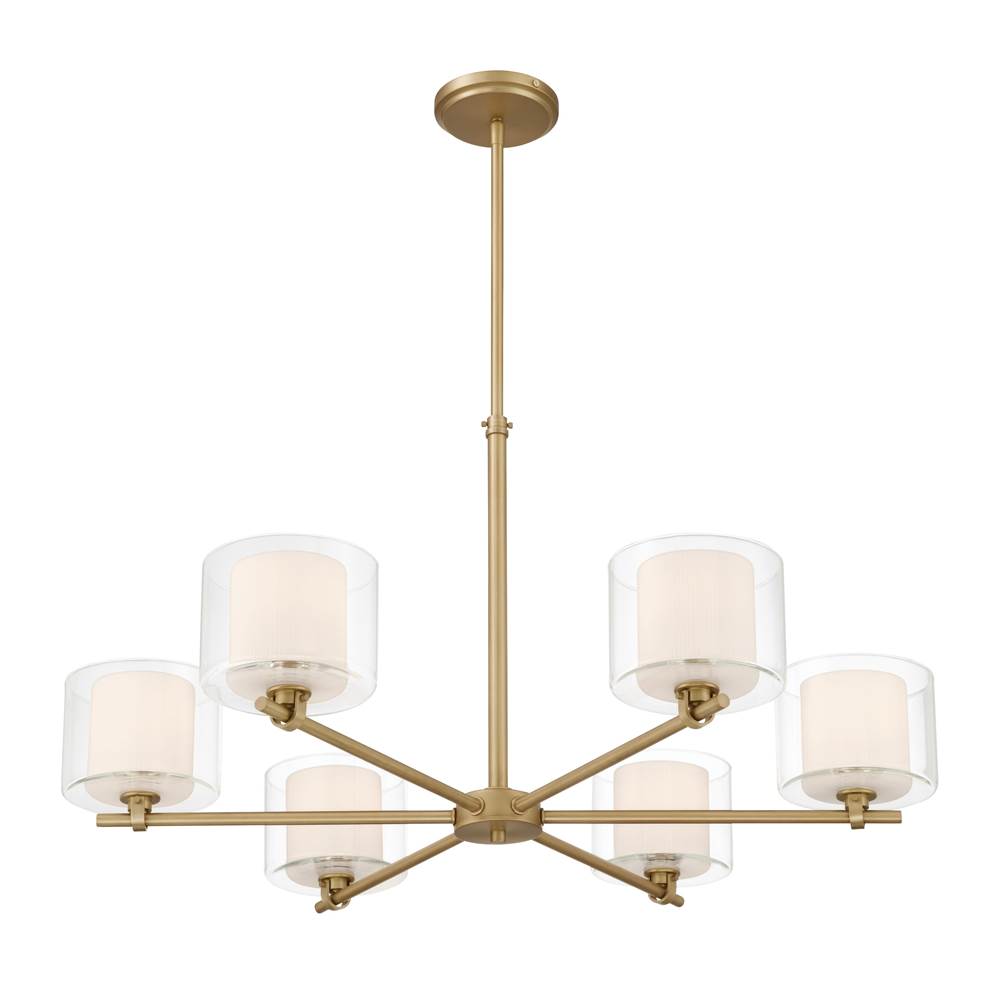 Minka-Lavery 2065-732 Legacy Brass Seville 32'' 6-light Chandelier Image 7