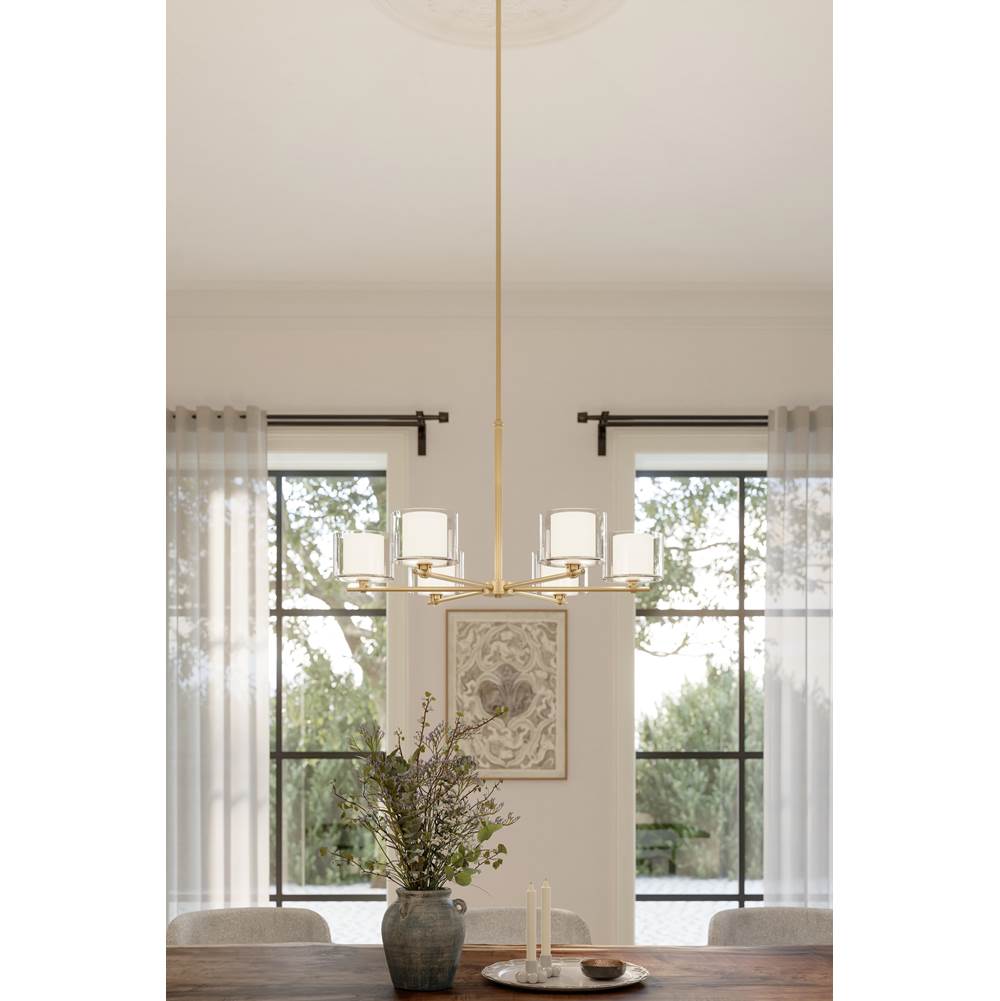 Minka-Lavery 2065-732 Legacy Brass Seville 32'' 6-light Chandelier Image 3