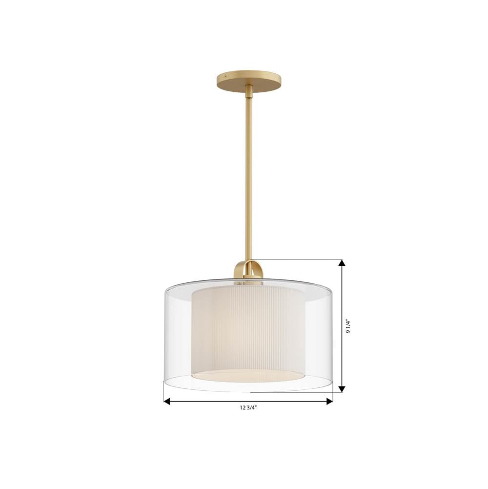 Minka-Lavery 2066-732 Legacy Brass Seville 12.75'' 1-light Convertible Pendant/semi-flush Mount Image 2