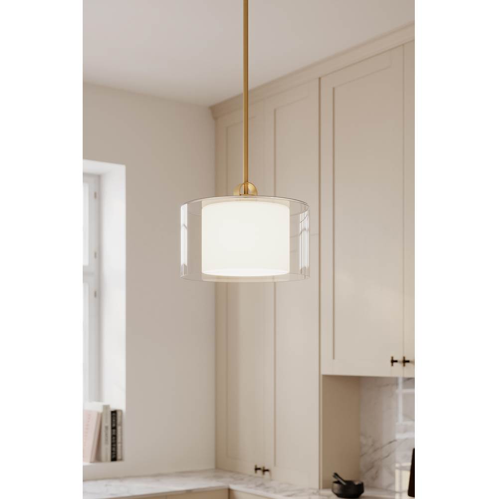 Minka-Lavery 2066-732 Legacy Brass Seville 12.75'' 1-light Convertible Pendant/semi-flush Mount Image 3