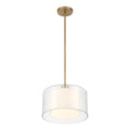 Minka-Lavery 2066-732 Legacy Brass Seville 12.75'' 1-light Convertible Pendant/semi-flush Mount Image 1