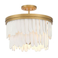 Minka-Lavery 2076-870 Painted Legacy Brass Briscade 18'' 6-light Semi Flush Image 1