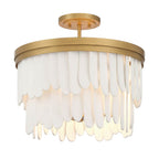 Minka-Lavery 2076-870 Painted Legacy Brass Briscade 18'' 6-light Semi Flush Image 1
