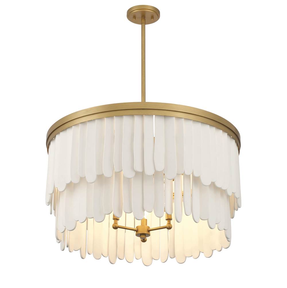 Minka-Lavery 2079-870 Painted Legacy Brass Briscade 28'' 9-light Pendant Image 2