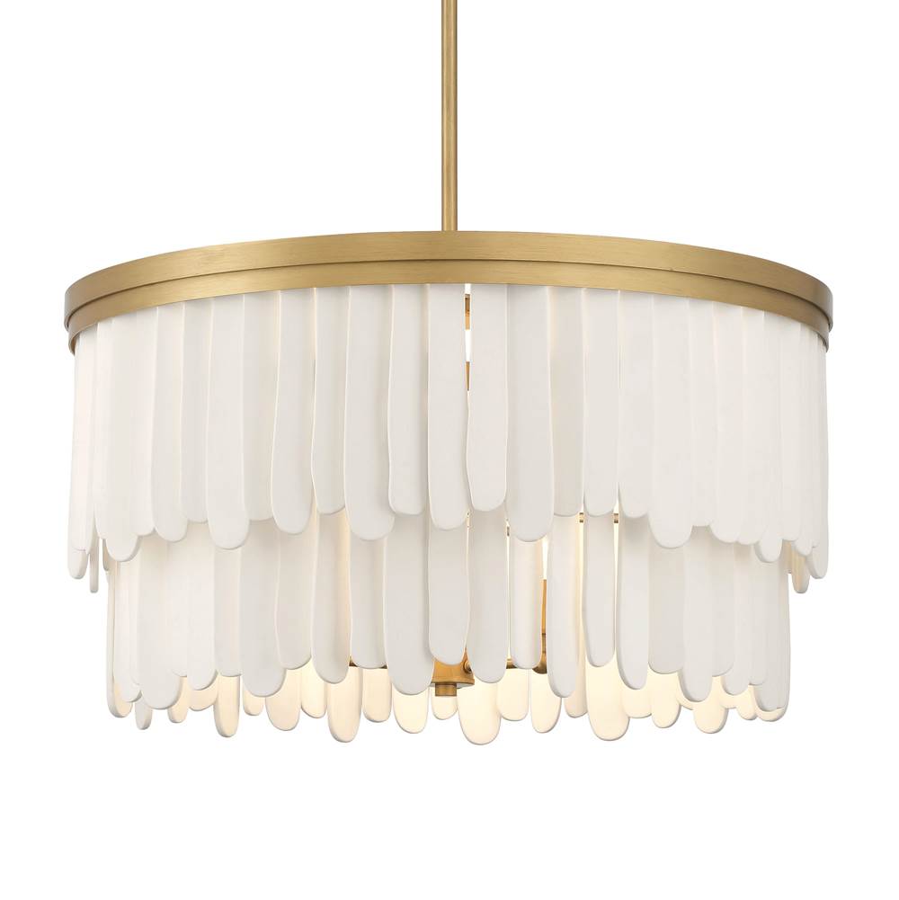 Minka-Lavery 2079-870 Painted Legacy Brass Briscade 28'' 9-light Pendant Image 1