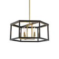 Minka-Lavery Union Estates Union Estates 6-light Coal And Soft Brass Pendant