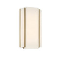 Minka-Lavery Tanzac 16'' Soft Brass Led Wall Sconce With White Faux Alabaster Diffuser