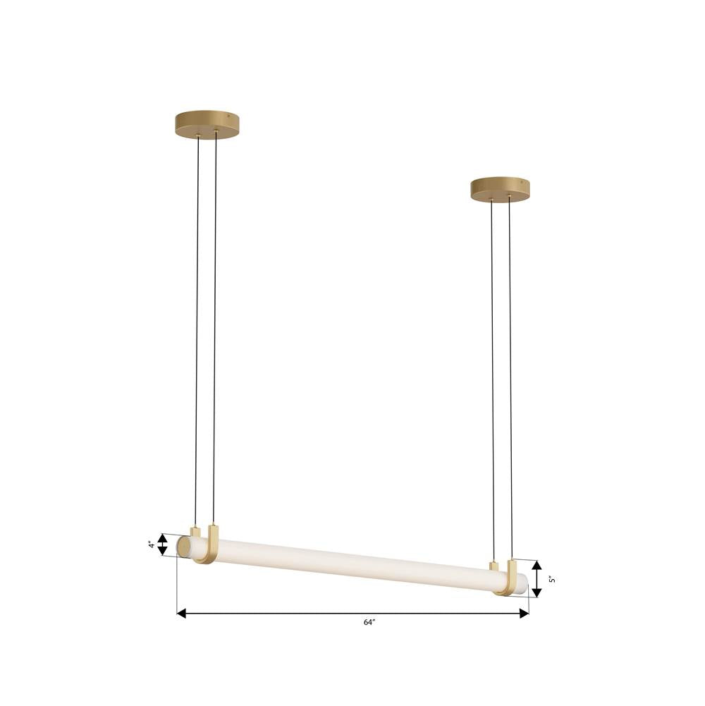 Minka-Lavery 2506-732-L Legacy Brass Sorelle 58'' Led Linear Chandelier Image 2