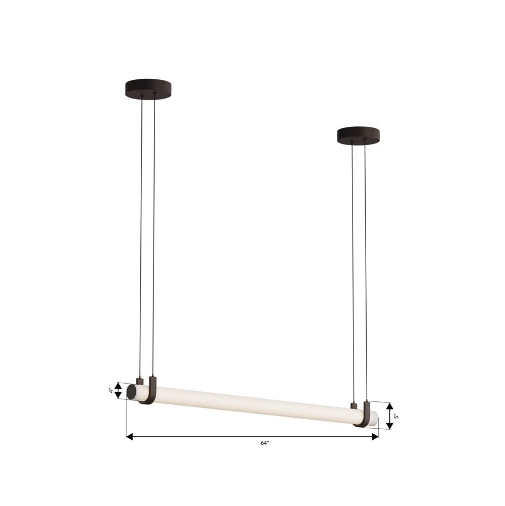 Minka-Lavery 2506-860-L Dark Bronze Sorelle 58'' Led Linear Chandelier Image 2