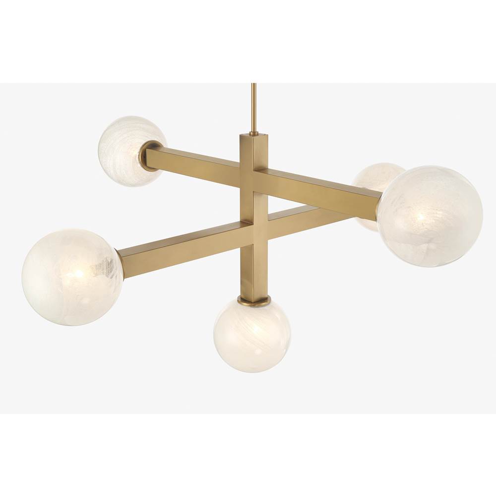 Minka-Lavery 2525-732 Legacy Brass Narra 47'' 5-light Chandelier Image 6