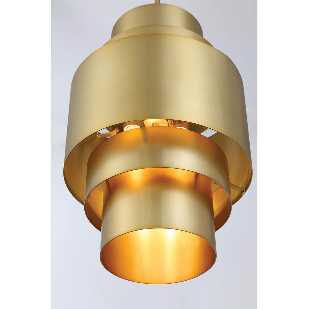 Minka-Lavery 2533-695 Soft Brass 3 Light Pendant Image 2