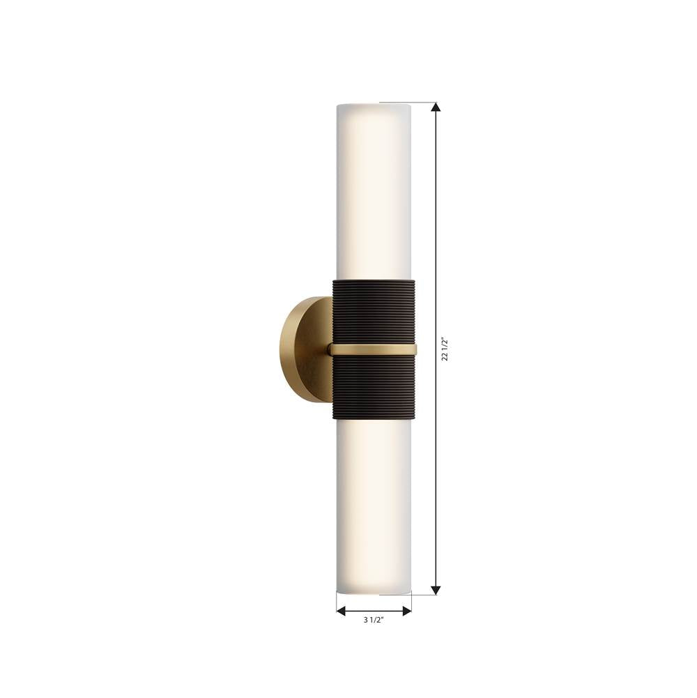 Minka-Lavery 2552-855 Legacy Brass Linthor 22.5'' High 2-light Wall Sconce Image 2