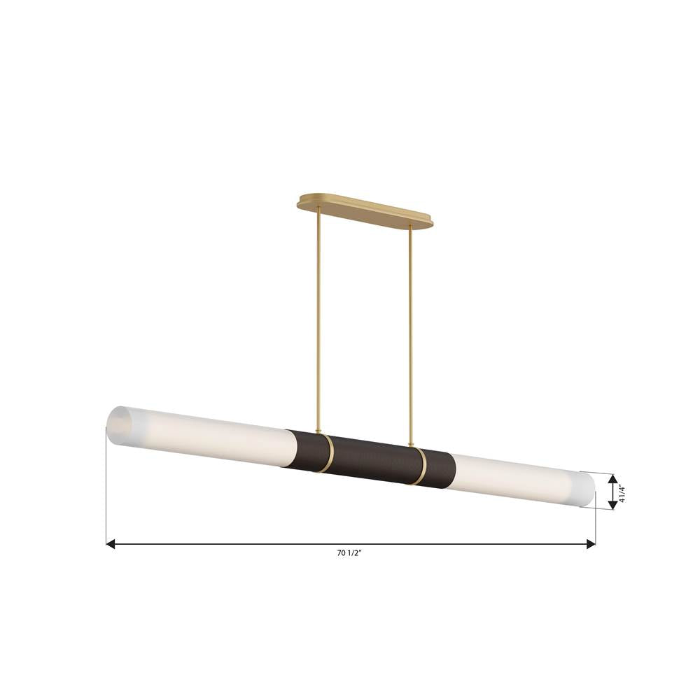 Minka-Lavery 2555-855-L Legacy Brass Linthor 64'' Led Linear Chandelier Image 2