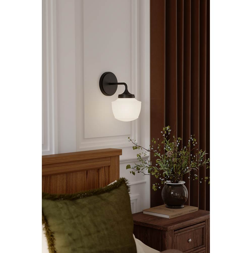 Minka-Lavery 2571-899 Dark Matte Black Cornwell 10'' High 1-light Bath Sconce Image 3