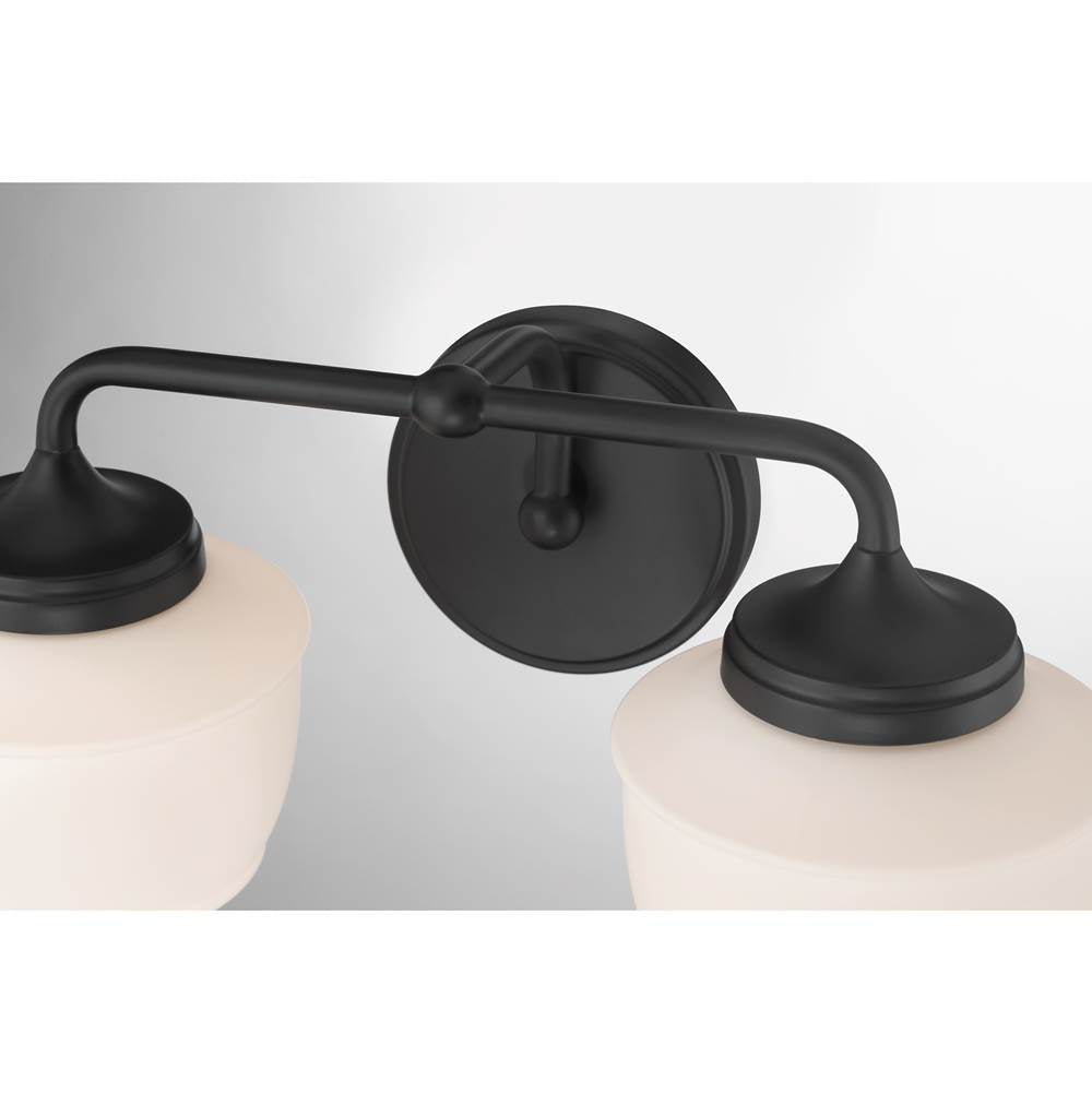 Minka-Lavery 2572-899 Dark Matte Black Cornwell 16'' 2-light Vanity Image 6