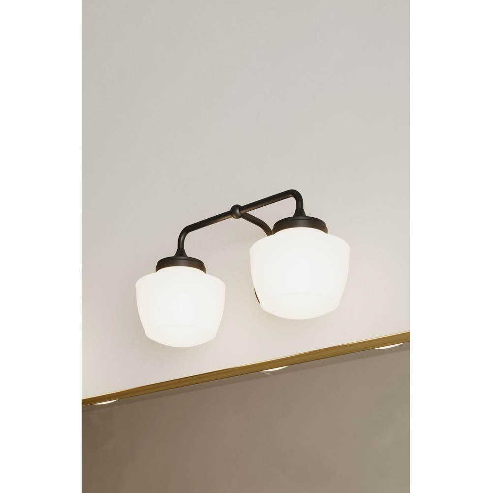 Minka-Lavery 2572-899 Dark Matte Black Cornwell 16'' 2-light Vanity Image 3