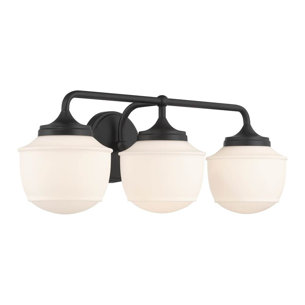 Minka-Lavery 2573-899 Dark Matte Black Cornwell 23'' 3-light Vanity Image 7
