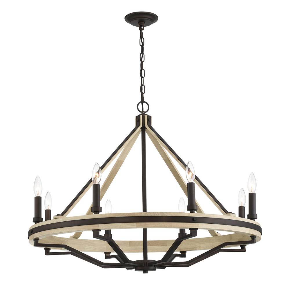 Minka-Lavery 2628-860 Dark Bronze 8 Light Candelier Image 5