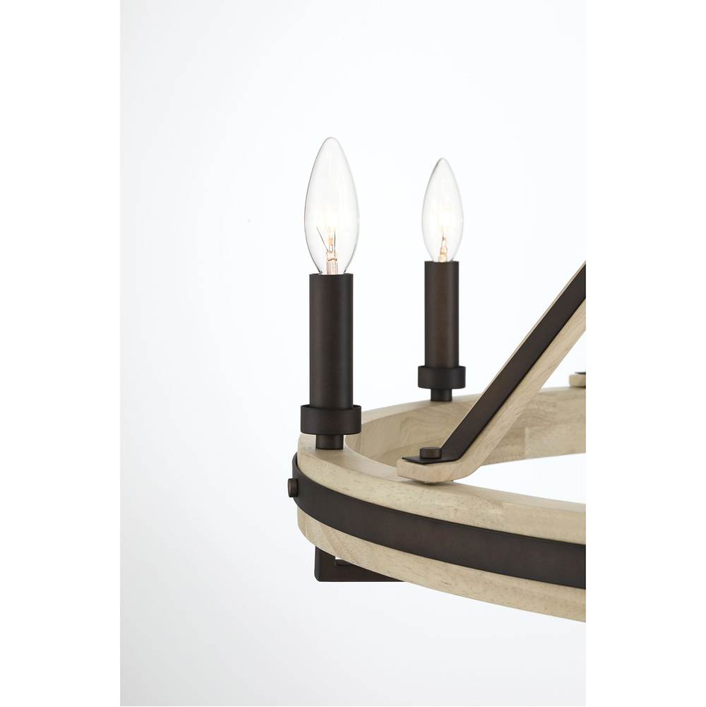 Minka-Lavery 2628-860 Dark Bronze 8 Light Candelier Image 3