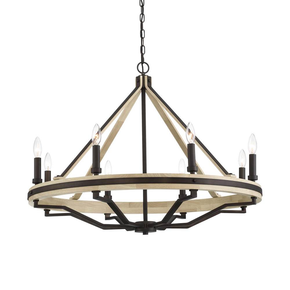 Minka-Lavery 2628-860 Dark Bronze 8 Light Candelier Image 1