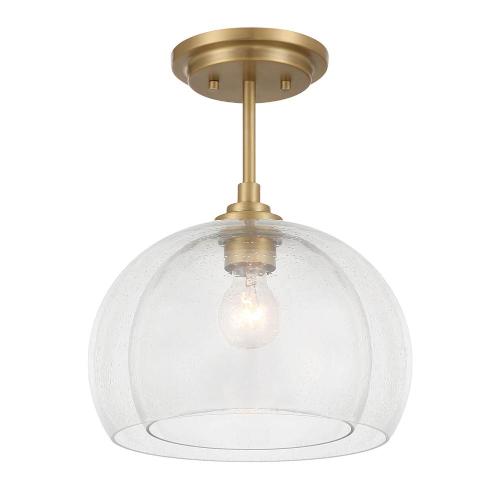 Minka-Lavery 2725-732 Legacy Brass Glint 12'' 1-light Convertible Semi Flush,pendant Image 1