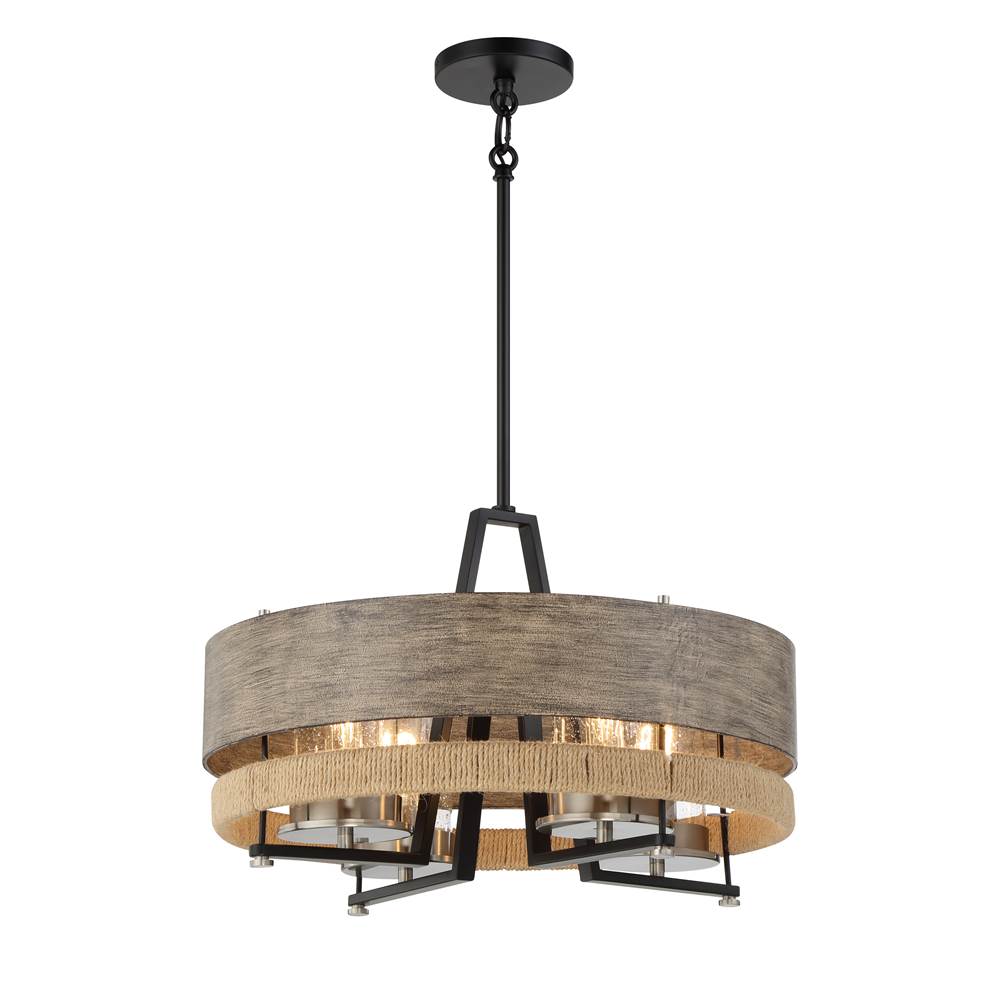 Minka-Lavery Silver Creek 4 Light Convertible Pendant