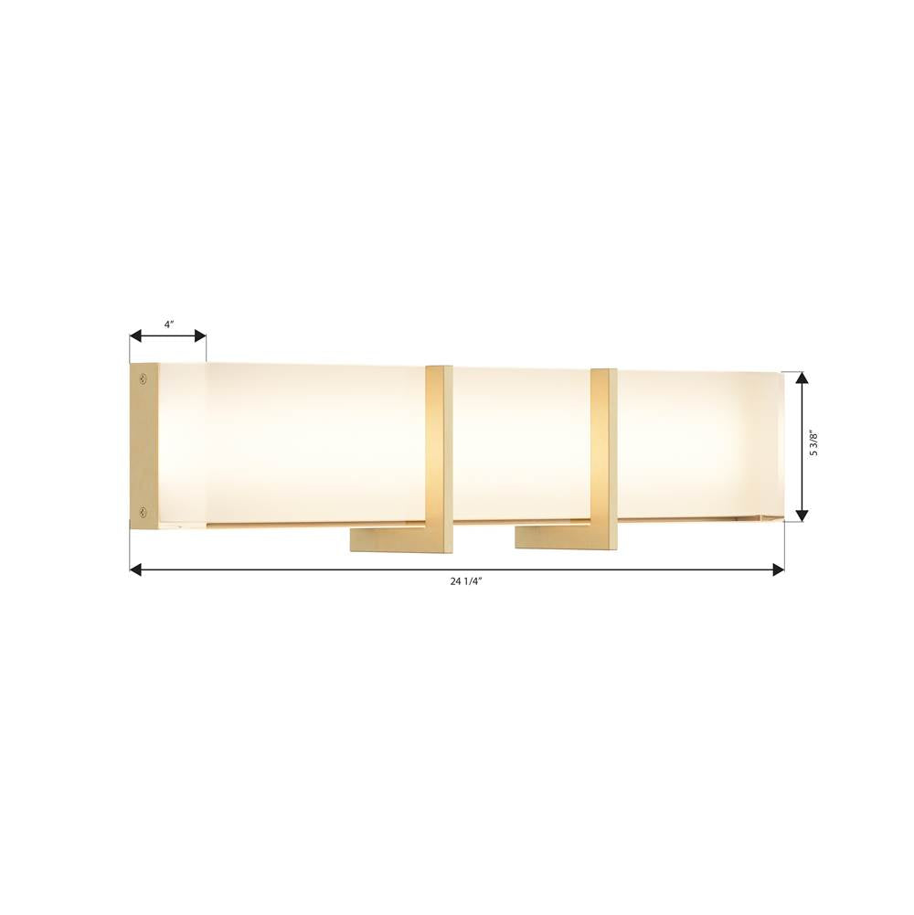 Minka-Lavery 2922-732-L Legacy Brass High Rise 24.25'' Led Bath Bar Image 2